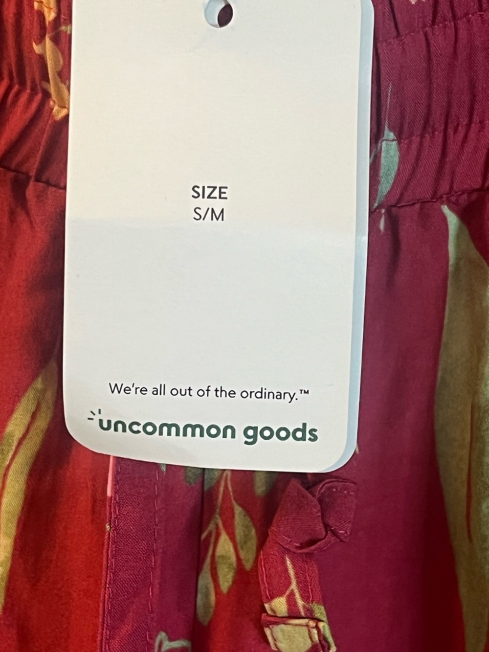 Uncommon Goods Raspberry and Olive Printed Pants - Picture 5 of 6